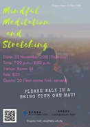 [UG] Mindful Meditation and Stretching Workshop