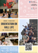 [UG] Orientation on Hall Life 2021-22