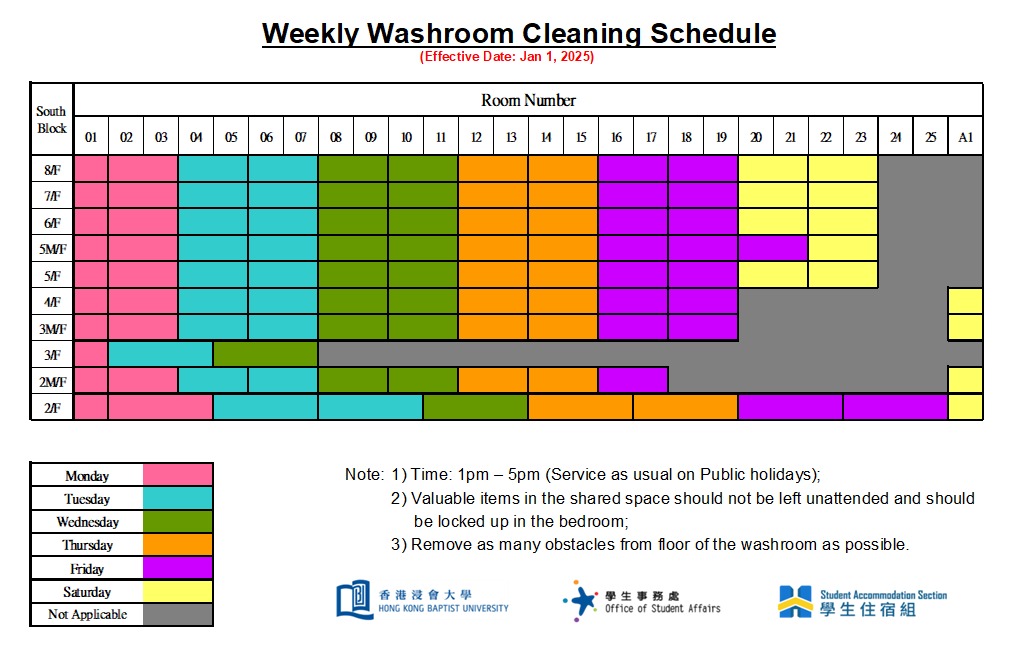 College1_Weekly Washroom Cleaning Schedule_2025-26