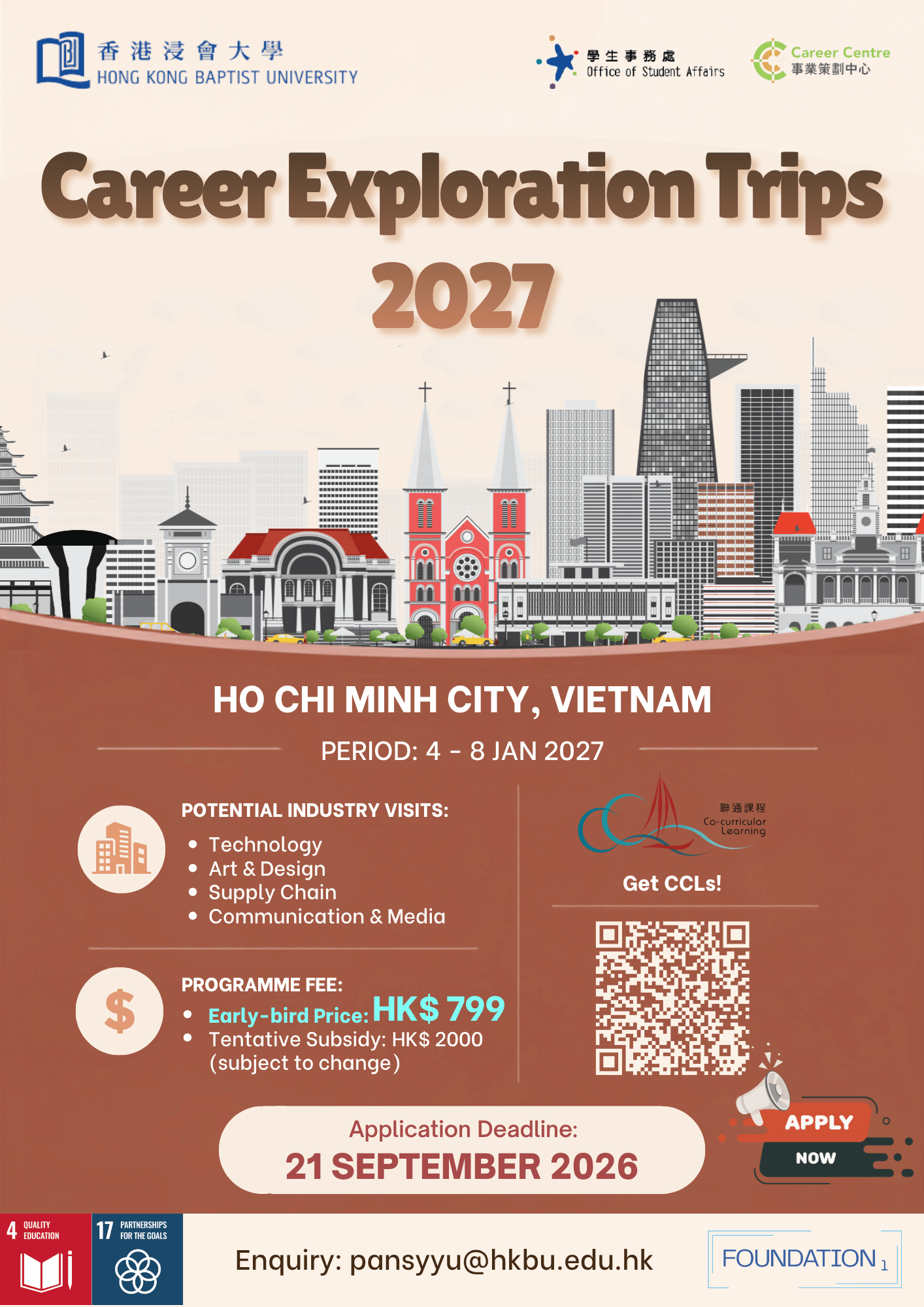 [Foundation] Career Exploration Trip - Ho Chi Minh City, Vietnam