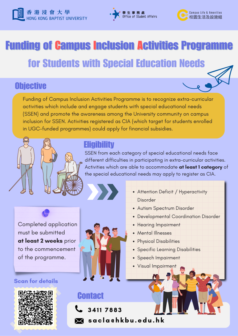 Campus Inclusion Activities (CIA) Programme