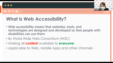 Image of Web accessibility seminar 2021/22 (Online)
