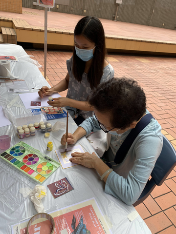 Image of Community Engagement Organisers: Positive Ageing Learners Programme (CEOs- PAL) - Collaborative Art Fair in Courtyard