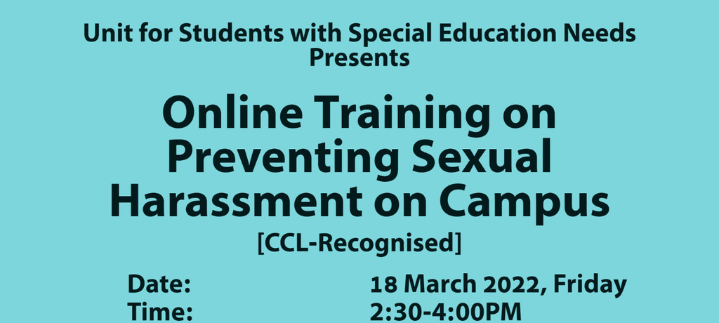 Online Training on Preventing Sexual Harassment on Campus