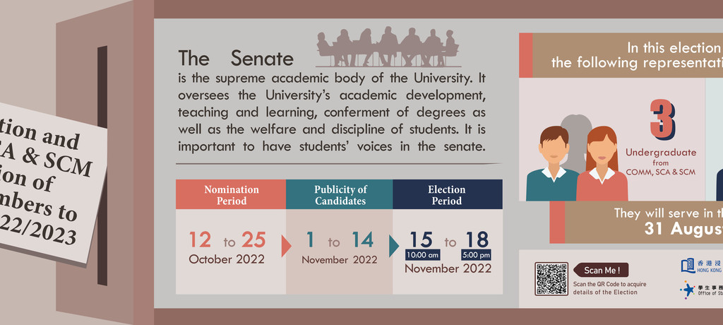 The Senate regulates the academic affairs of the University as well as the welfare and discipline of the students.
