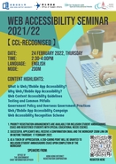 Web accessibility seminar 2021/22