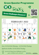 [UG] Green Quester Programme: 21 Days Green Challenges (Season 2)