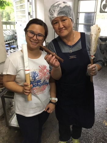 Our student tried to make egg rolls with the vulnerable groups.