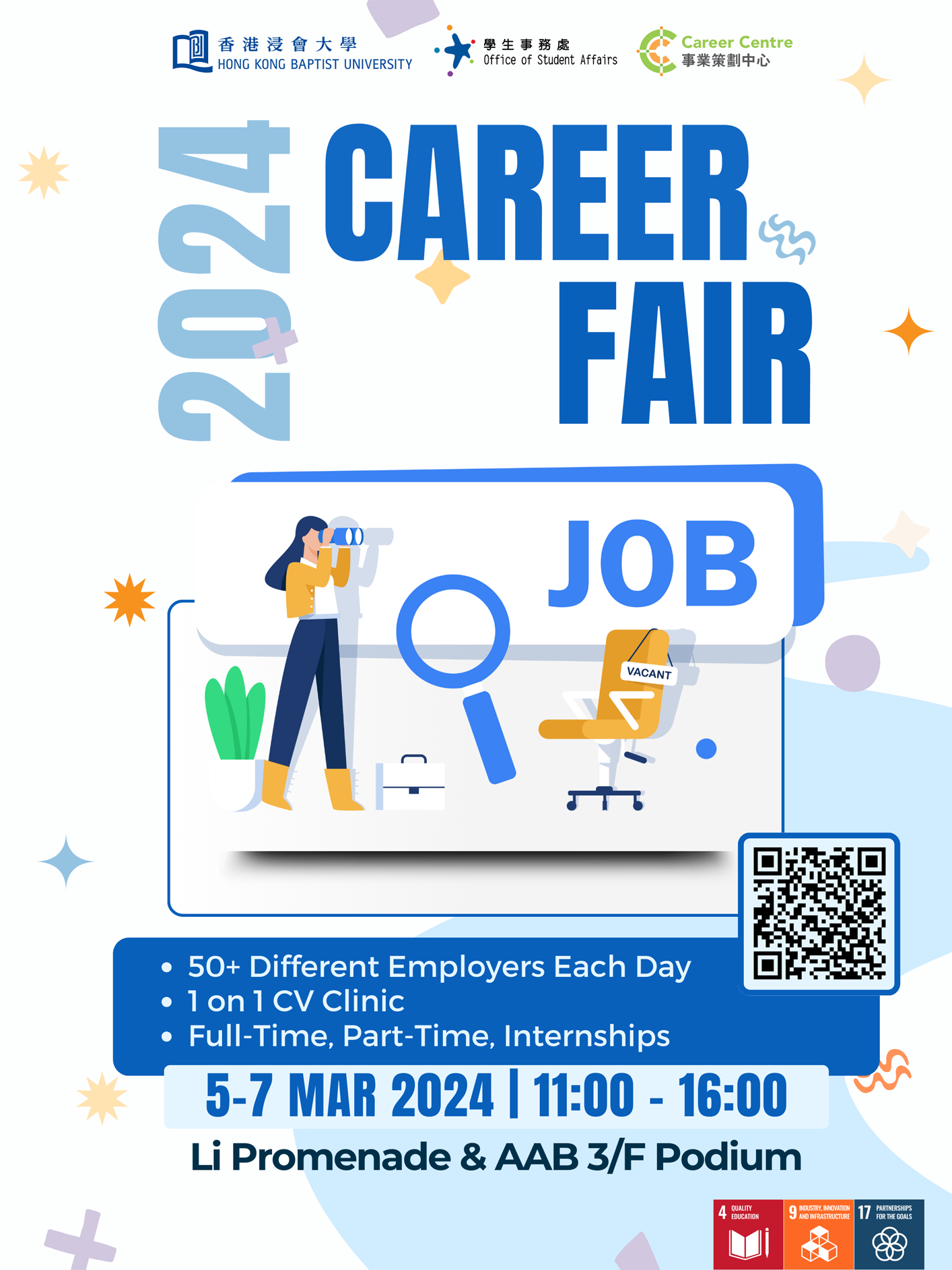 Career Fair 2024, 5-7 March Poster